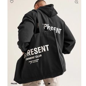 REPRESENT OWNERS CLUB TOTE BAG - BLACK/WHITE